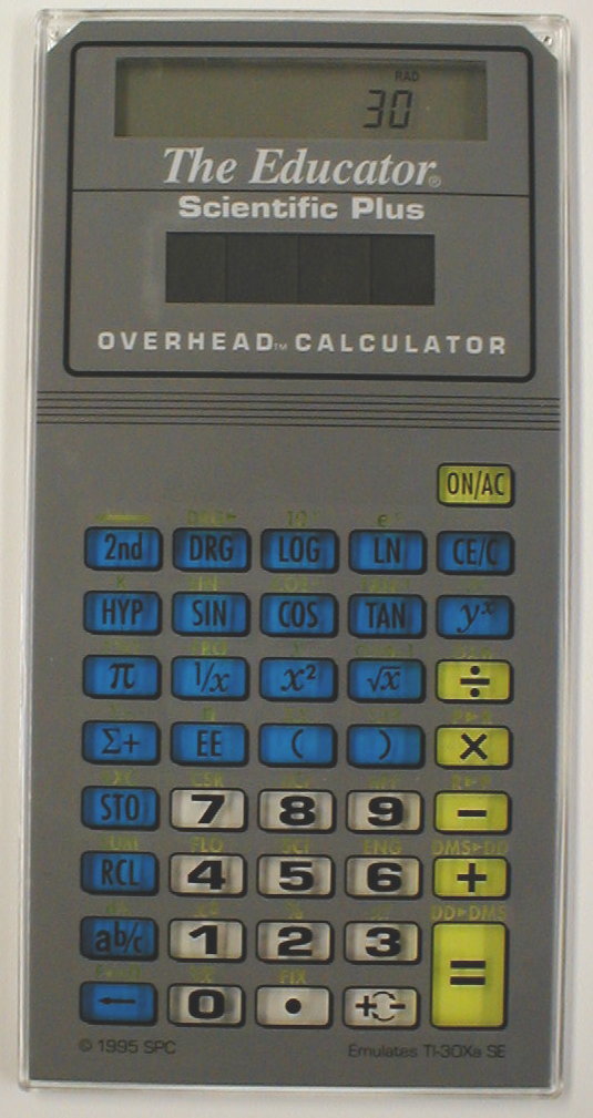 10 OVERHEAD CALCULATOR No Details about   THE EDUCATOR TI 250 Stokes Publishing Company 